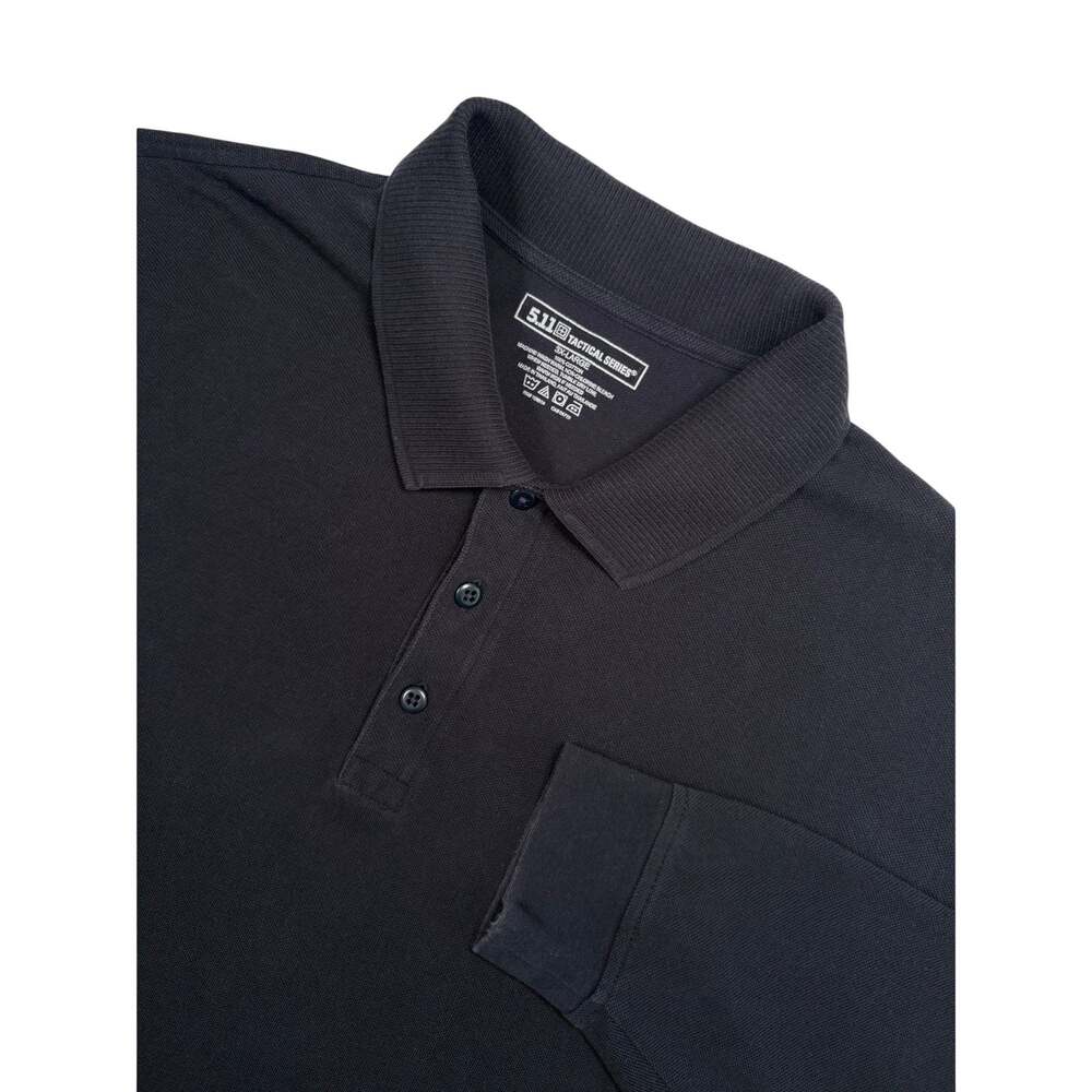 5.11 Tactical Series Men's Professional Long Sleeve Polo Shirt 3XL Black 42056T